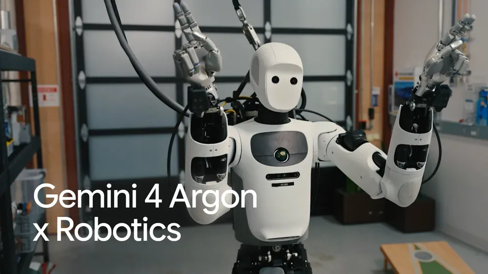 Gemini 4 Argon x Robotics：人形機器人示範