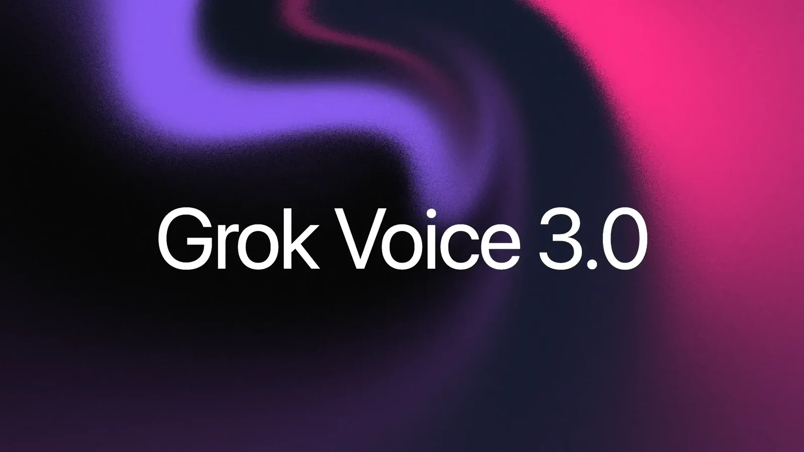 Grok Voice 3.0 官方主視覺