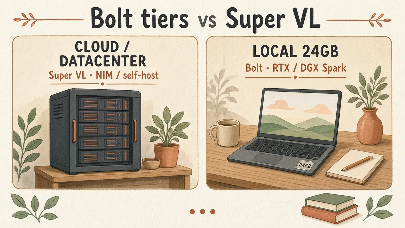 Bolt 24GB 本機代理與雲端分層